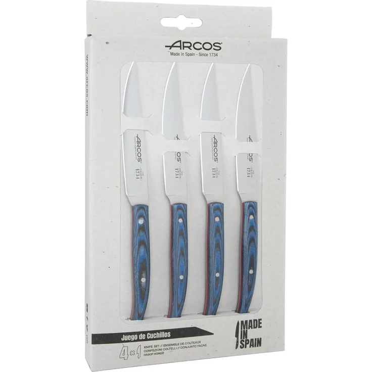 Arcos 807100 Messerset, Rostfreier Edelstahl, Schwarz, 30 x 20 x 5 cm, 4