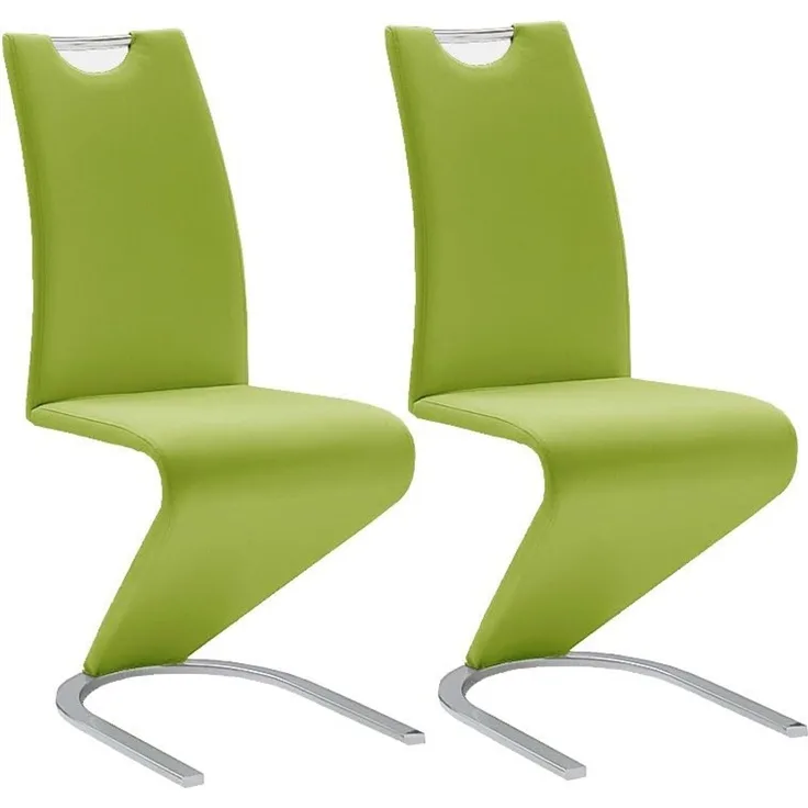 Robas Lund Esszimmerstühle 2er Set Schwingstuhl Lime, Esszimmerstuhl Stuhl Amado
