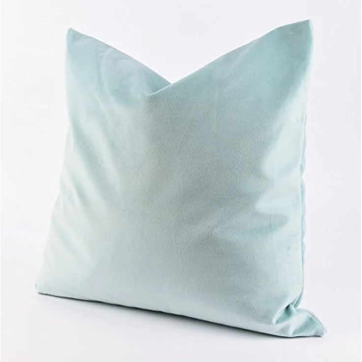Wohndecke GÖZZE Kissenhülle DUVAL aqua BL 50x50 cm türkis, Gözze – Bild 2