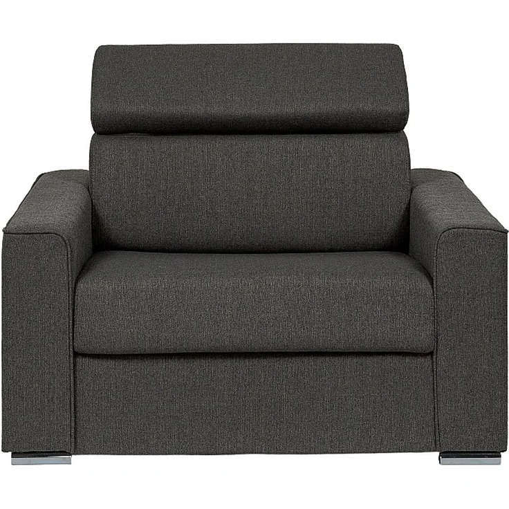 Vente-unique - VIZIR - Schlafsessel - Metall - Stahl - Grau - 124 x 95 x 105 cm – Bild 3