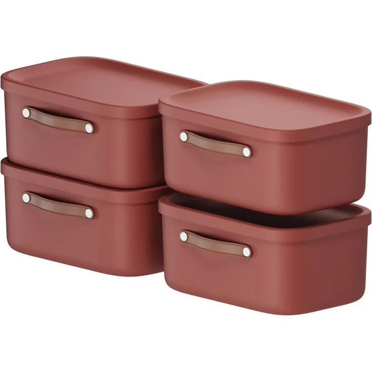 ROTHO Stapelbox 4er-Set Kiste mit Deckel Maloja 12l (Aufbewahrungsset, 3er-Set) – Bild 5