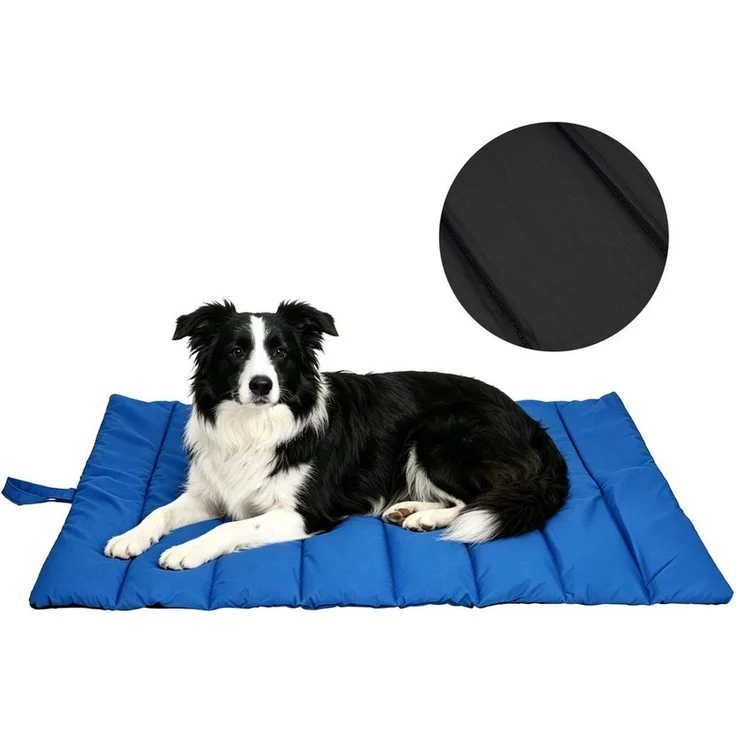 OSTWOLKE Hundematte Wasserdichte Hundematte für Outdoor, Faltbare Hundedecke für Unterwegs, Große Reisedecke für Haustier 110x68 cm – Bild 2