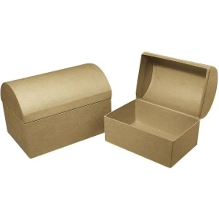 Pappmaché Box: Truhe FSC Recycled 100%, 15x10x10,5cm