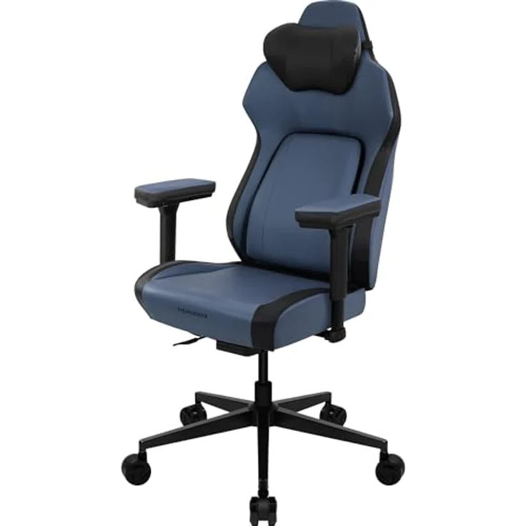 ThunderX3 CORE Smart Ergonomischer Gaming Stuhl mit Kunstleder-Rückenlehne, 3D-Armlehnen und bis zu 125 kg Belastbarkeit, Modern Blau – Bild 4