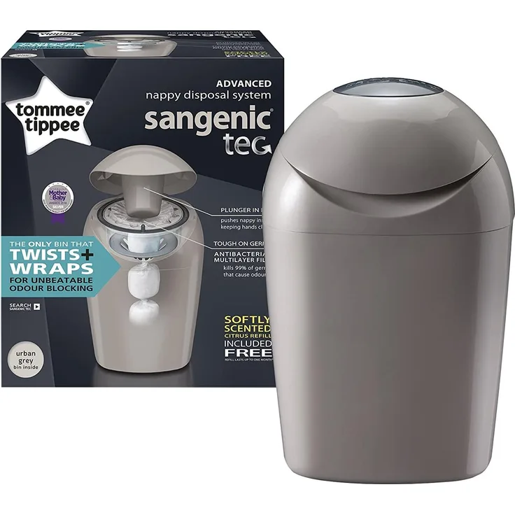 Tommee Tippee Sangenic Tec Windeleimer, Entsorgungs Badewanne (weiß)