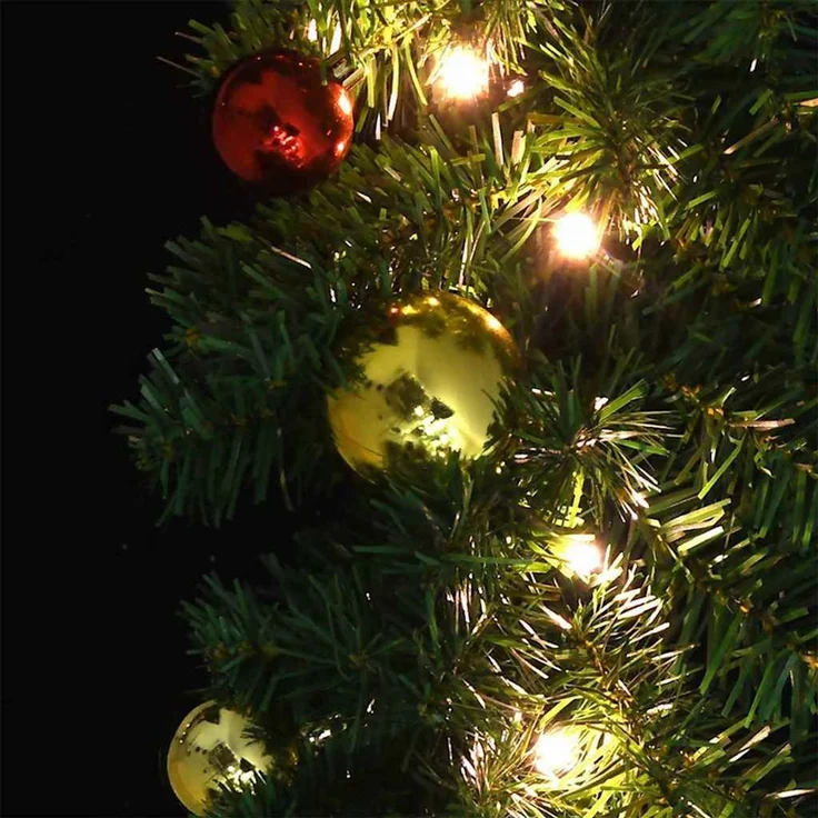 vidaXL Weihnachtsgirlande 2 stk. 600 LEDs Grün 20 m PVC 42016693 – Bild 6
