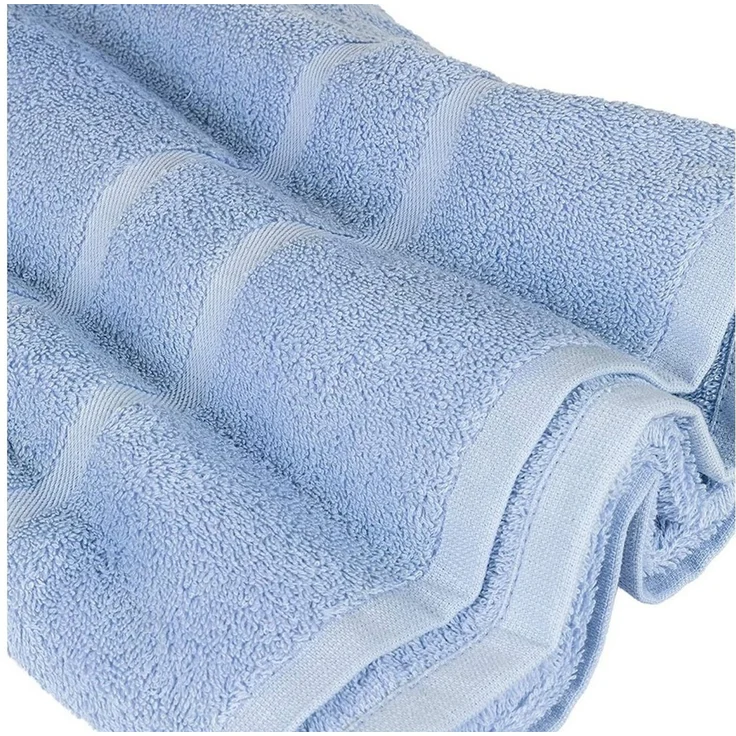 StickandShine Saunatuch 4er Set Premium Frottee Saunatücher 80x200 cm HELLBLAU Frottee – Bild 4