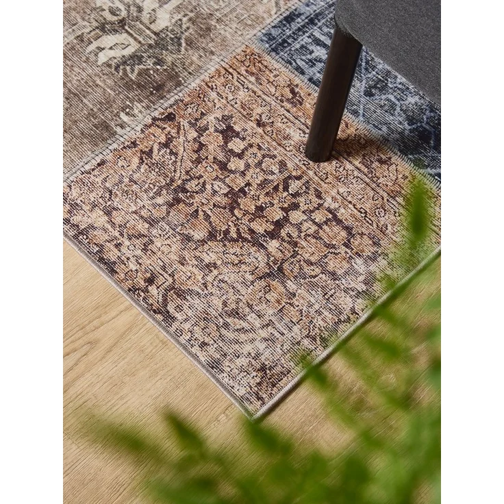 Interiyou Teppich Gent, Rechteckig, Höhe: 5 mm, Vintage Kurzflor für Wohnzimmer, Schlafzimmer, waschbar, pflegeleicht – Bild 2
