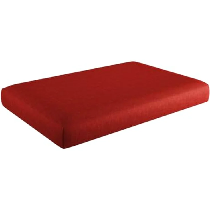 sunnypillow Palettenkissen mit abnehmbarem Bezug Kaltschaum Palettenauflage Palettenpolster Palettensofa Sitzkissen Rückenlehne Indoor Outdoor Sitzkissen 120 x 80 x 15 cm Rot – Bild 2