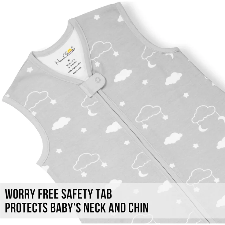 Mama Cheetah Toddler Schlafsack mit Füßen 3T - 4T, 2,5 TOG Bio-Baumwolle Baby Schlafsack mit Beinen, Baby Wearable Decken für Walker w / 2-Wege-Reißverschluss, Baby Schlafsack für Mädchen & Jungen – Bild 5