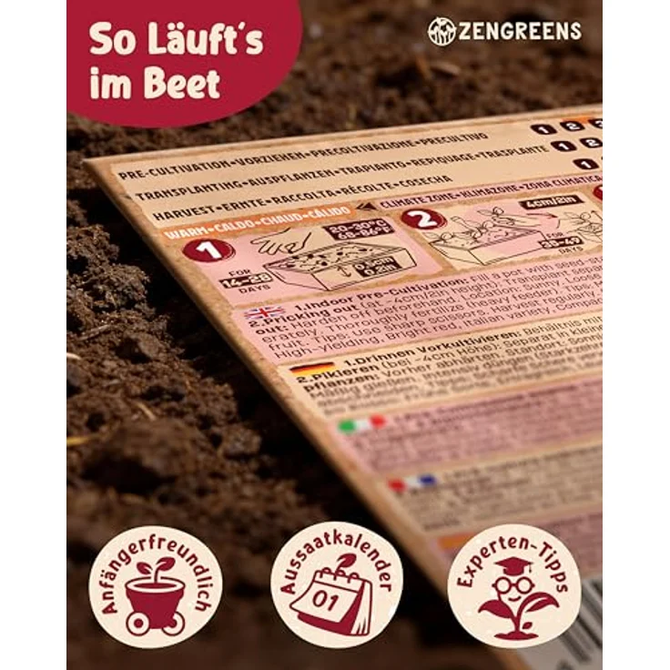 ZenGreens® - Bio Paprikasamen im 6er Set - 6 Paprika Samen für den einfachen Anbau im Garten, Balkon oder Hochbeet - Pflanzensamen - Saatgut – Bild 9