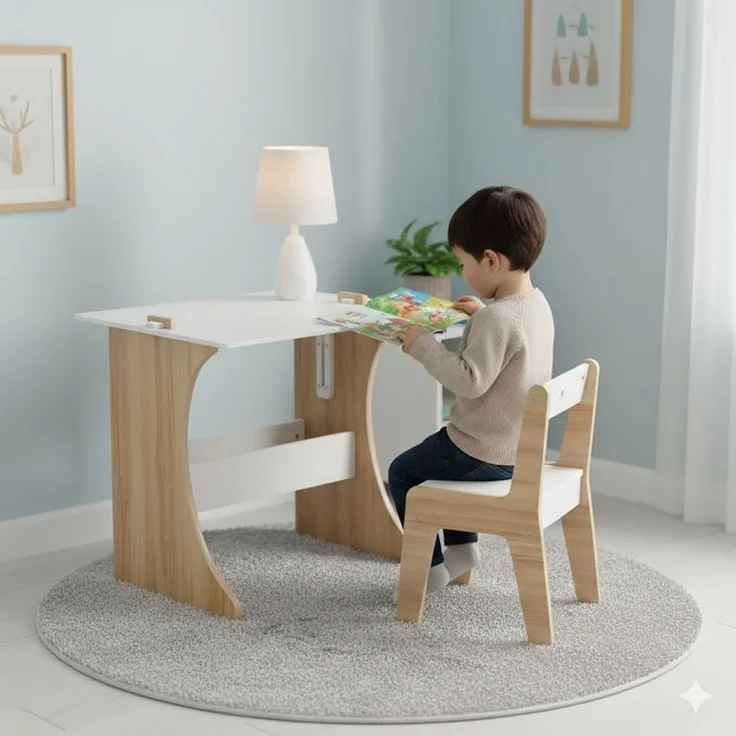 Relaxdays 2-teilige Kindersitzgruppe mit Tafel – Bild 3
