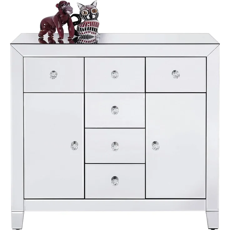 Kare Design Kommode Luxury 2-türig 6 Schübe, 83,5 x 88 x 41 cm
