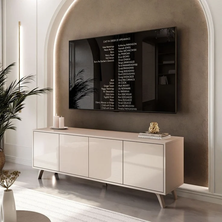 Lookway TV-Schrank SANAYI in Kaschmir mit eleganten Füßen Breite: 156 cm – Bild 3
