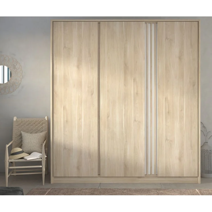 Parisot Kleiderschrank Escale in Eiche 185 x 203 cm – Bild 4