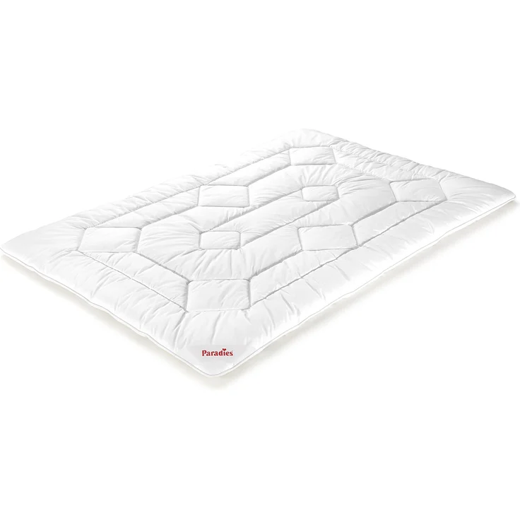 Ganzjahresbettdecke Sinfonie Bio 135 x 200 cm / Sinfonie Bio medium warm, Baumwolle, Weiß – Bild 1