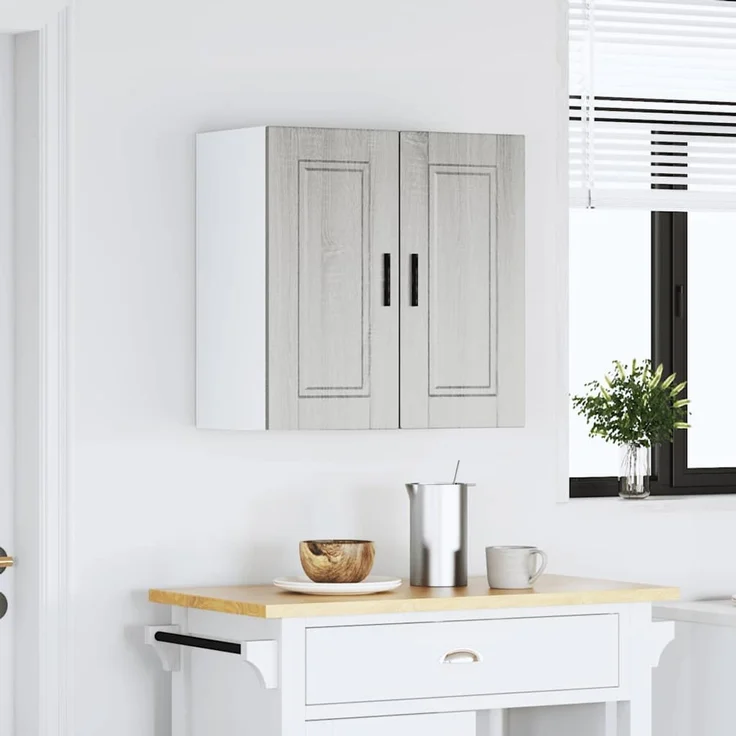 vidaXL Küchen-Hängeschrank Porto Grau Sonoma Holzwerkstoff 854063 – Bild 2