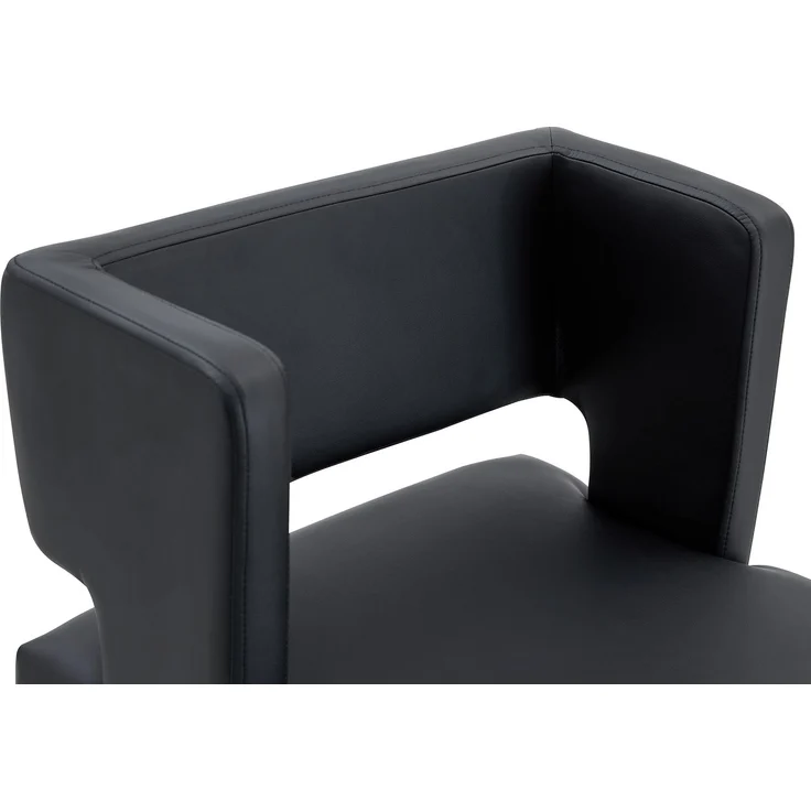 2 Sätze schwarze Barstühle im nordischen Stil, quadratisches Design, goldene Metallbeine, leichtes und bequemes Set. Erfüllen Sie Ihre vielfältigen Produktbedürfnisse.--Schwarz + Gold--91.4x53.3x48cm--YOUDENOVA – Bild 9
