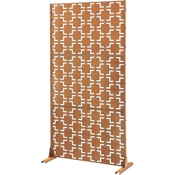 Trennwand Basciano Cortenstahl 180x90 cm Edelrost [casa. pro] – Bild 2