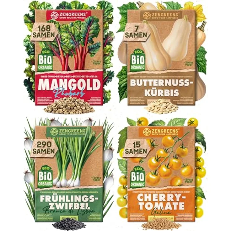 ZenGreens® - Bio Gemüsesamen im 25er Set - 25 Gemüse Samen für den einfachen Anbau im Garten, Balkon oder Hochbeet - Pflanzensamen - Saatgut – Bild 18