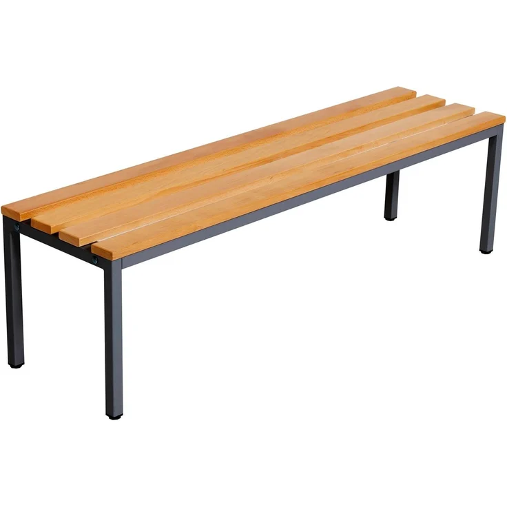 furni24 Sitzbank für Umkleideräume BxHxT: 150 x 42 x 40 cm, Umkleidesitzbank, Umkleidebank, Garderobenbank, Sportbank, Bank mit Echtholz für Fitnessstudio – Bild 7