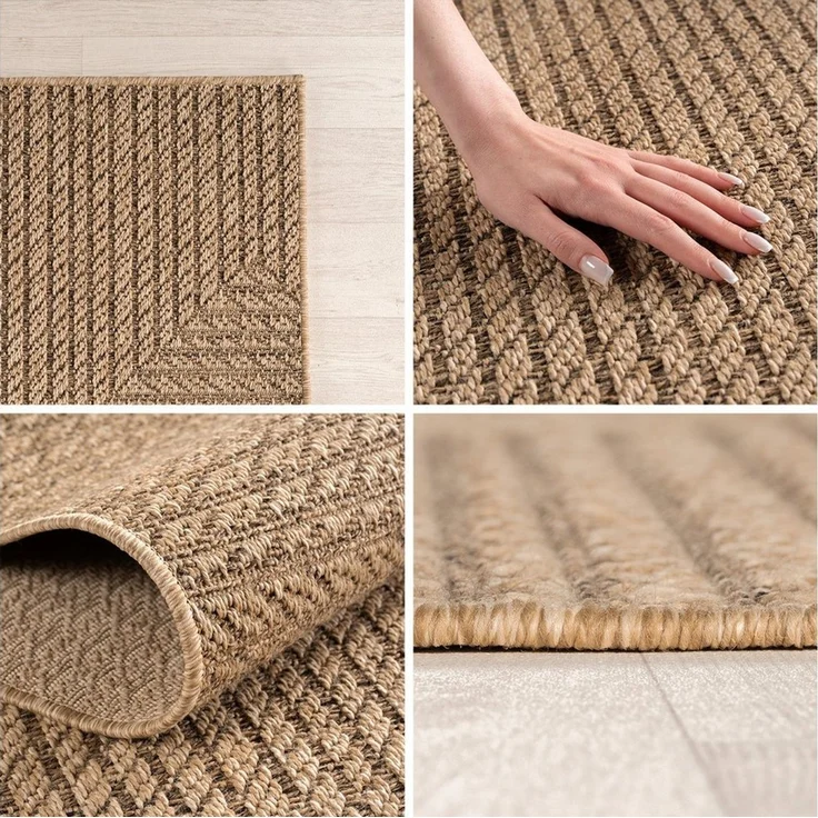 Carpettex Outdoorteppich Boho Design, Rechteckig, Höhe: 5 mm, Outdoor Teppich Wetterfest Modern Design Wohnzimmer Küchen Terrasse – Bild 2