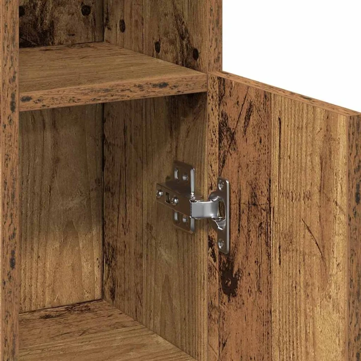 vidaXL Badezimmerschrank mit Rollenhalter Altholz-Optik 20,5x22x90 cm 858504 – Bild 10