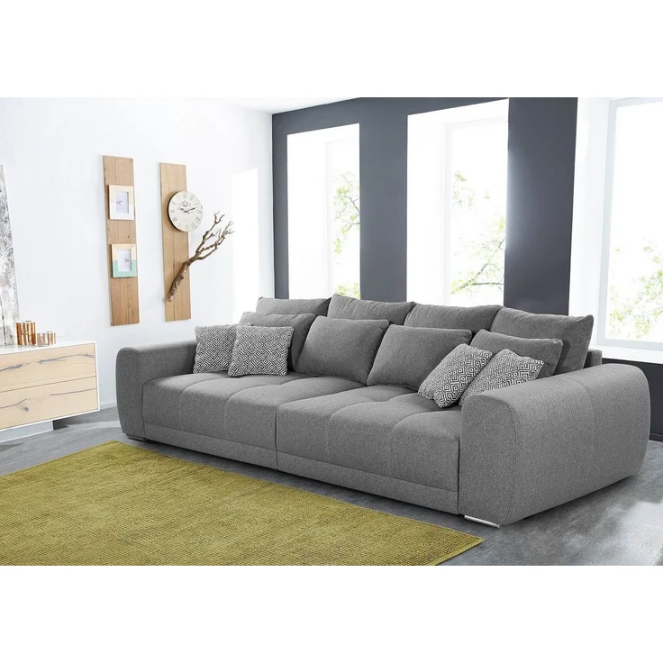 Jockenhöfer Gruppe Big-Sofa Moldau, Inklusive loser Rücken- und Zierkissen, frei im Raum stellbar – Bild 5