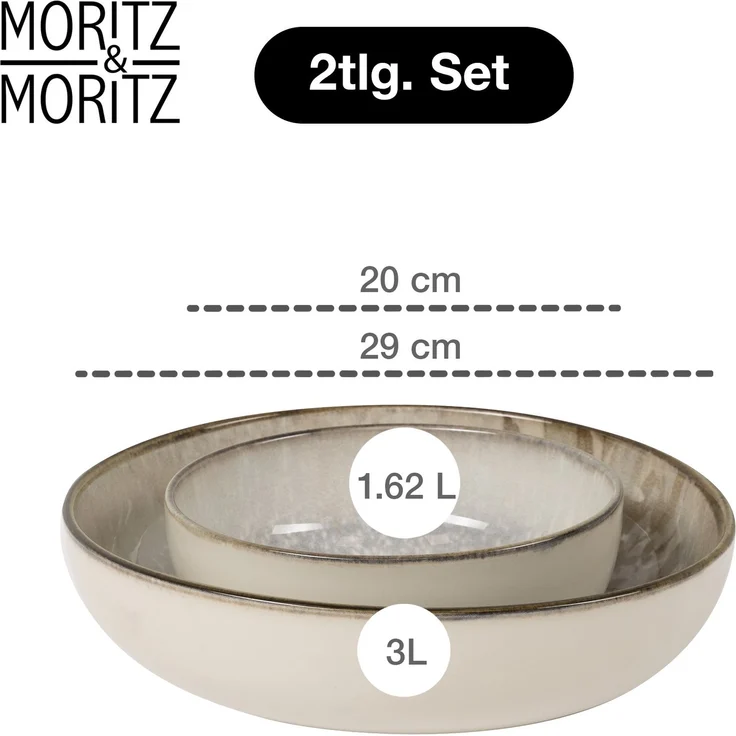 Moritz & Moritz BLOSSOM Servierschüsseln 2er Set – Bild 2