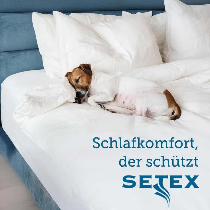 Matratzenauflage Auflage, Allergiker geeignet (Hausstauballergiker) SETEX, Molton-Köper, in 90x200 cm, Feuchtigkeitsabsorbierend – Bild 7