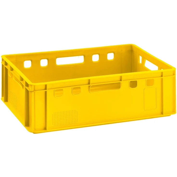 5x Lagerkiste Stapelkiste E2 60x40 cm lebensmittelecht - Stapelbox Fleischkiste Eurokiste Bunt – Bild 6