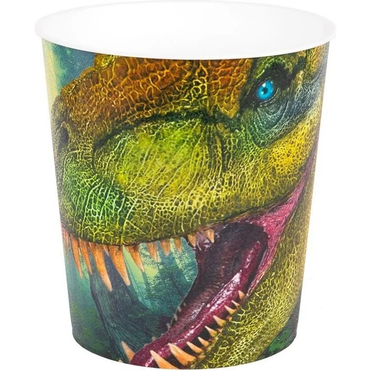 Idena Papierkorb Dinosaurier Motiv, 9 Liter, Kunststoff, Mülleimer für Kinderzimmer, Grün – Bild 1