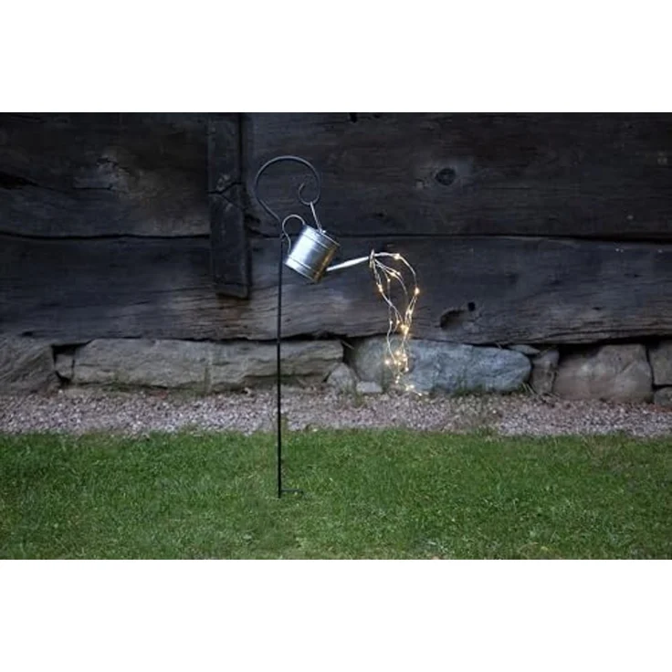 ++LED-Solarstab "Dew Drop Water Can", schwarz – Bild 3