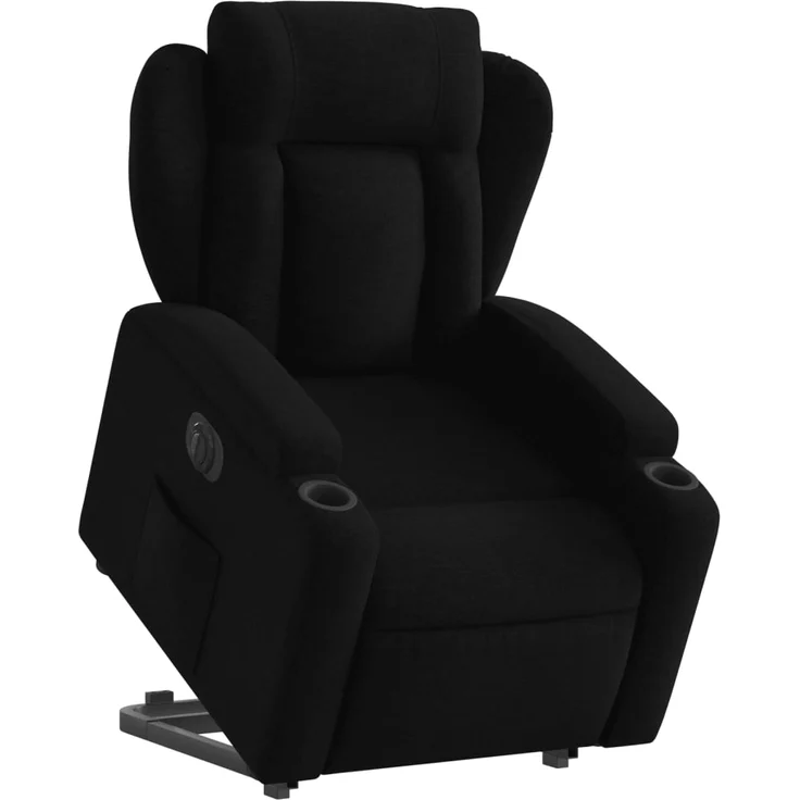 vidaXL Relaxsessel mit Aufstehhilfe Elektrisch Schwarz Stoff 3204508 – Bild 2