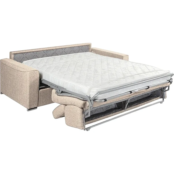 Vente-unique - VIZIR Sofa Stoff Beige - B 223 cm94 cm x H 110 cm95 cm x L 176 cm – Bild 3