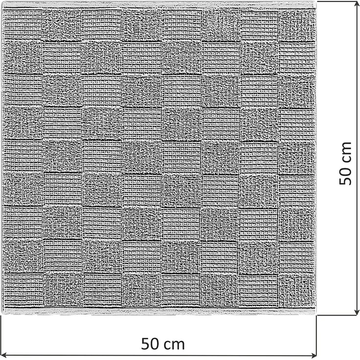 Lashuma Geschirrtuch Frottee, (Set, 3-tlg, 4er Set Küchenhandtücher 50x50 cm), Damen Geschirr Handtücher Frottee - Waffelpikee 50x50 cm rot – Bild 2