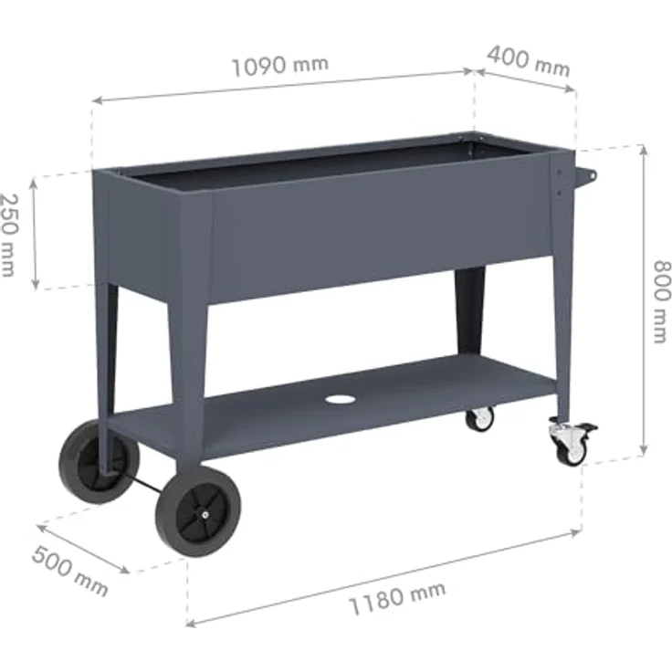 Westmann Mobila Plus | Metall Hochbeet auf Rollen – Bild 7