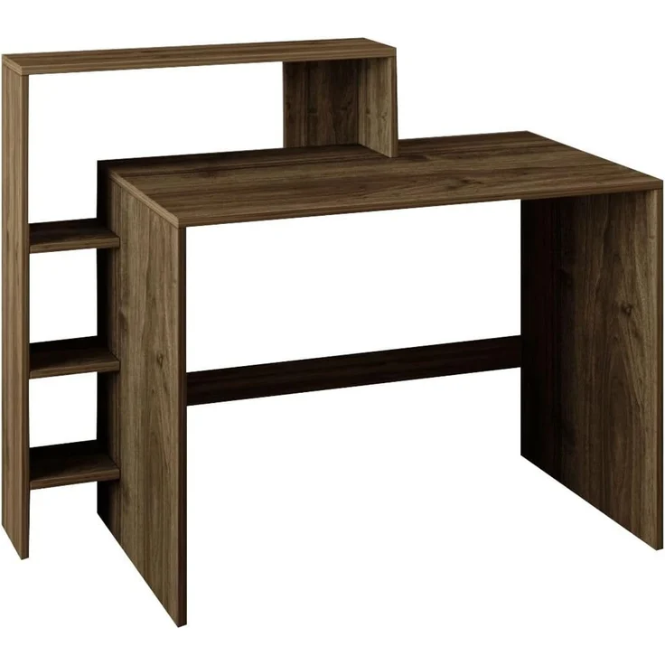 Skye Decor 'Amber - Walnut' Schreibtisch, Walnuss, 121,8 x 96 x 55 cm – Bild 1