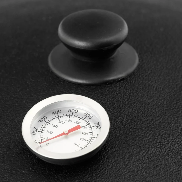 Gusseisen Kasan 12L rund NAMANGAN Alum. Deckel inkl. Schaumkelle, Schöpflöffel und Thermometer – Bild 3