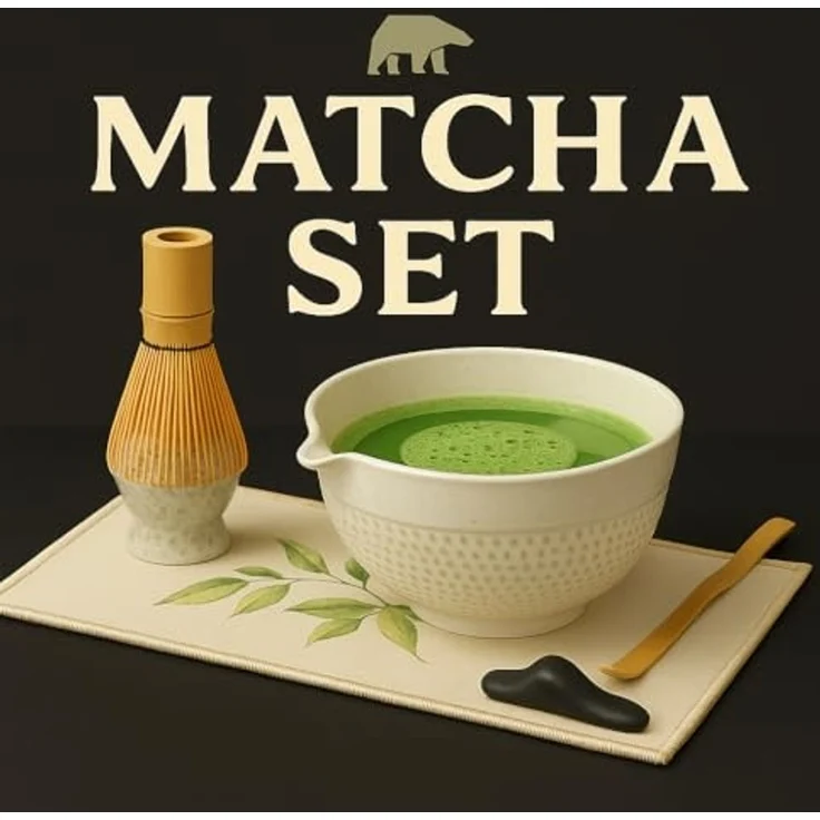 Roxlin Teeservice Roxlin Matcha Set (7-teilig) Keramik, Bambus-Besen, Schale & Zubehör – Bild 6