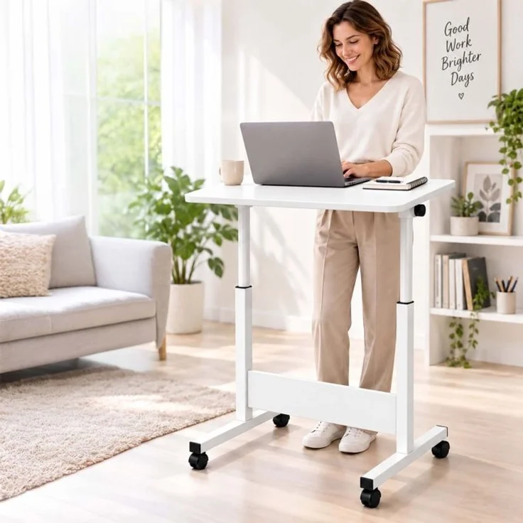 Relaxdays Laptoptisch höhenverstellbar mit Rollen – Bild 5