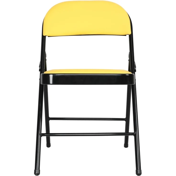 HTI-Living Wedigo Kunstleder Gelb-Schwarz 6er-Set Klappstuhl – Bild 2