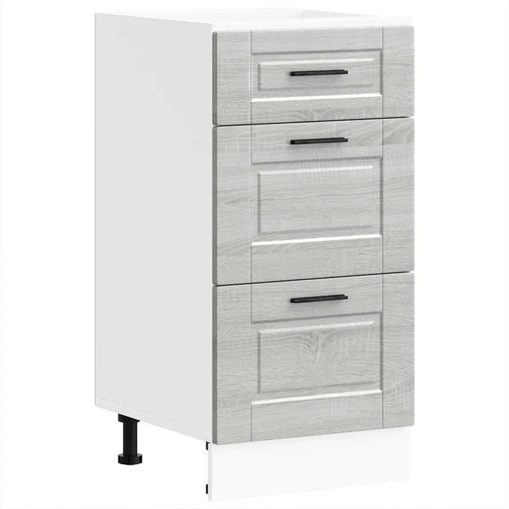 vidaXL Küchenunterschrank Porto Grau Sonoma Holzwerkstoff 854226 – Bild 2