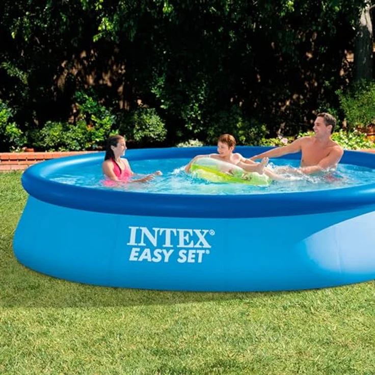 Intex 28142NP – Aufstellpool Easy Set Rund, Filterpumpe 2006 L/h, 7290 L, PVC, Blau, 396x84 cm – Bild 3