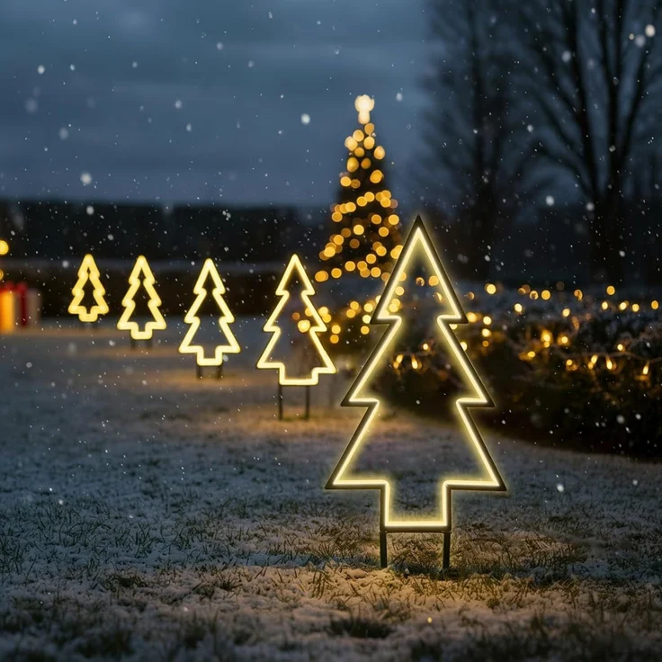 SALCAR XXL 3D LED Gartenstecker Tannenbaum 60cm – Bild 6