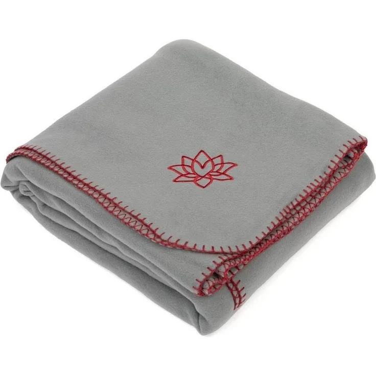 Wohndecke Yogadecke ASANA BLANKET grau/aubergine, bodhi