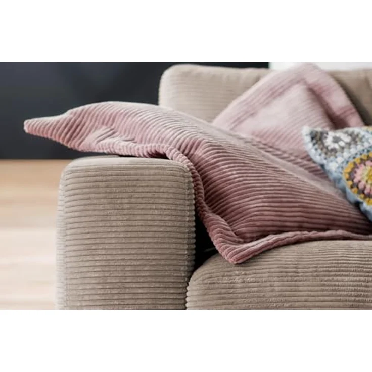 Kawola 3-Sitzer Sofa Madeline, Taupe, Textil, Komfortschaumfüllung, 290x85x127 cm, modernes Design für Wohnzimmer – Bild 6