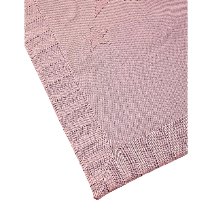 Sterntaler Strick-Krabbeldecke Baylee, Alter: ab 0 Monate, Größe: 100x100 cm, Rosa – Bild 2