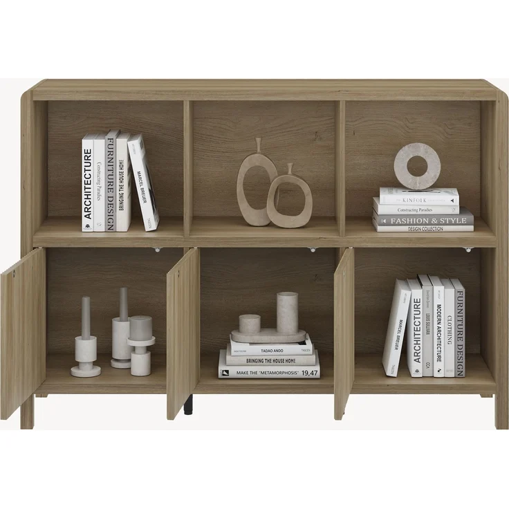 Sideboard Lukkodso 77x110x30 cm Eicheoptik rustikal [en. casa] – Bild 6