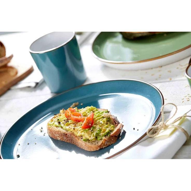 Ritzenhoff & Breker Visby Speiseteller ø 26,5 cm 4er Set dunkelblau – Bild 4